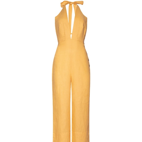 Keoni halter jumpsuit | Slow fashion linen jumpsuit - Picture 1 of 10